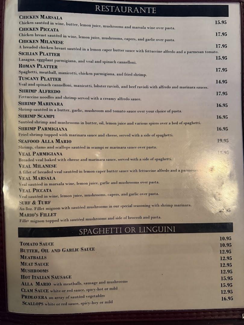 Mario's Italian Restaurant