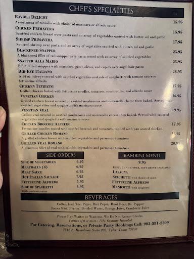 Mario's Italian Restaurant Menu image 8